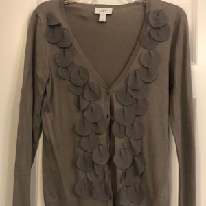 Taupe V neck sweater